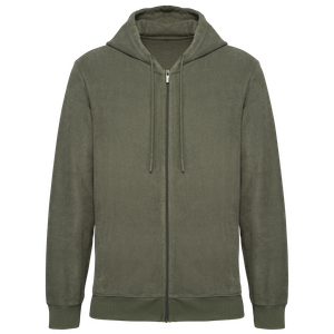Eco-Friendly Men's Terry Towel Full Zip Hoodie, miniatyr 2